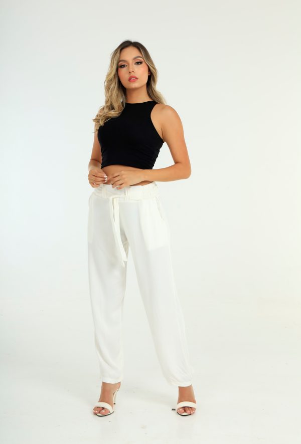 Pantalón Chalis Unicolor - Imagen 3
